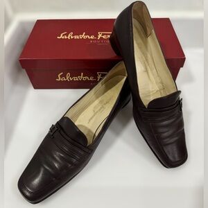 Salvatore Ferragamo Heeled Loafers Size 8 Used
